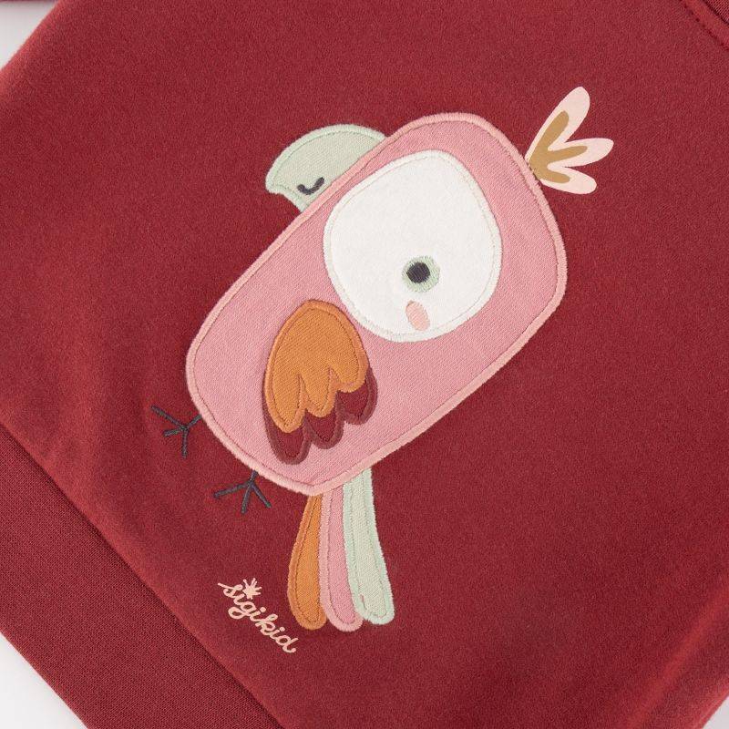 Sigikid Baby Sweatshirt Kakadu, dunkelrot Hotsell