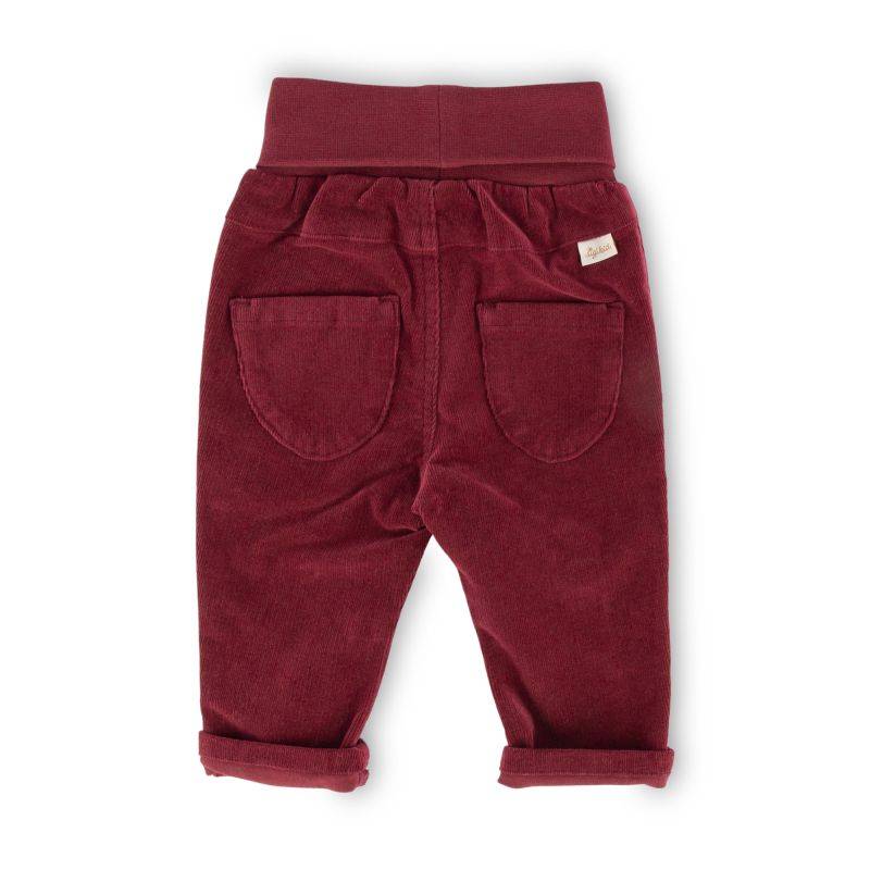 Sigikid Baby Cordhose, dunkelrot im Angebot