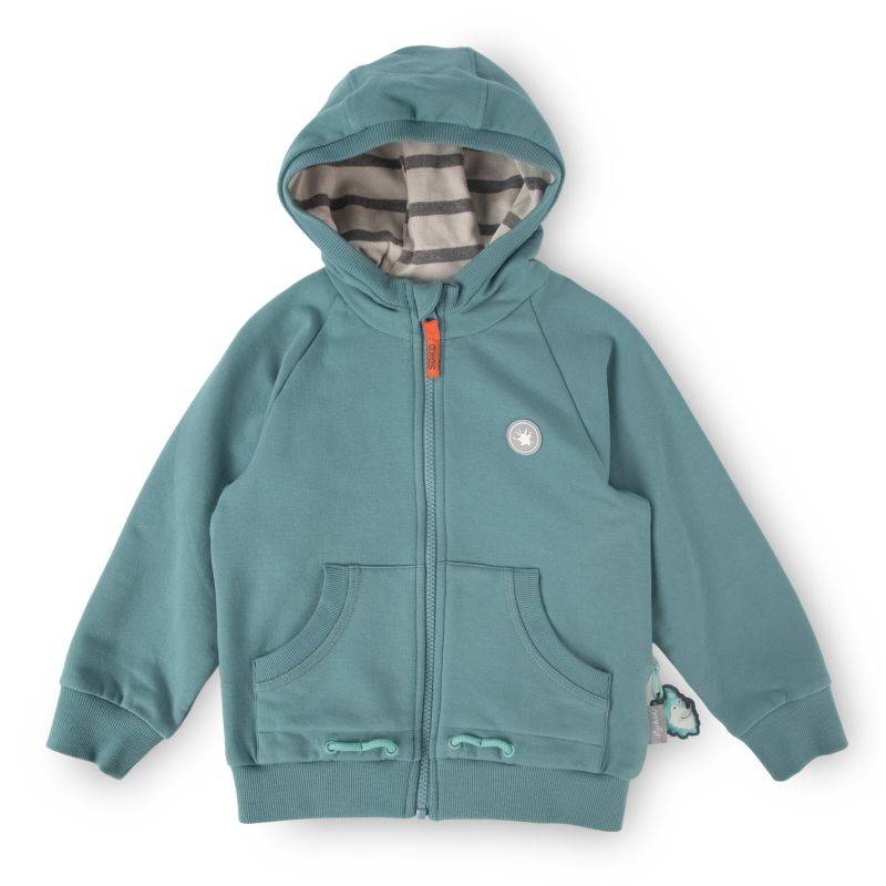 Sigikid Kinder Sweatjacke mit Kapuze, türkis Blitzverkäufe