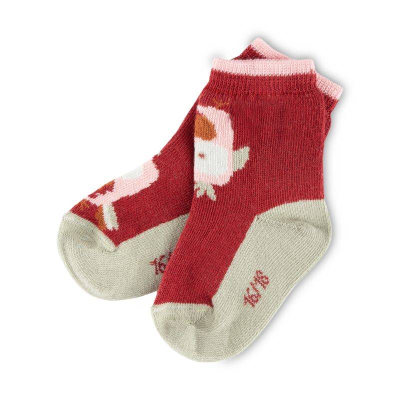 Sigikid Baby 3er Socken-Set, rosa und dunkelrot Fabrik Onlineshop