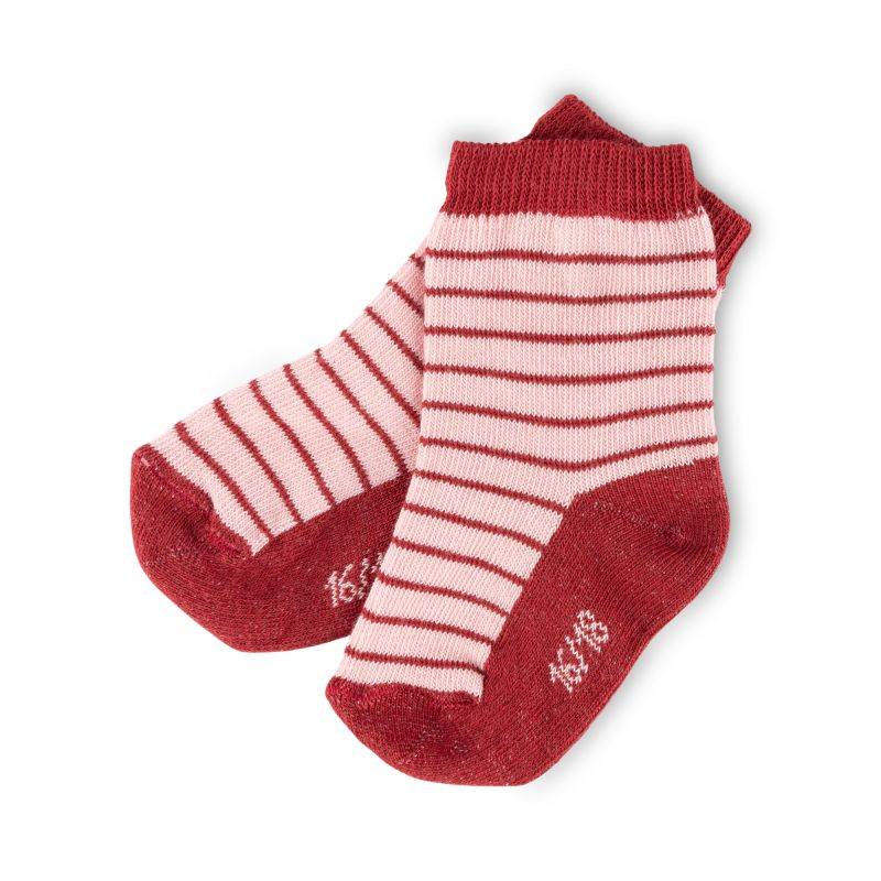 Sigikid Baby 3er Socken-Set, rosa und dunkelrot Fabrik Onlineshop