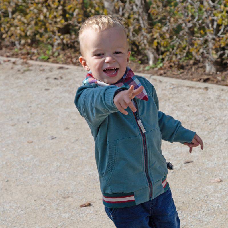 Sigikid Kinder Sweatjacke mit Dino Motiv, grün Sonderangebot