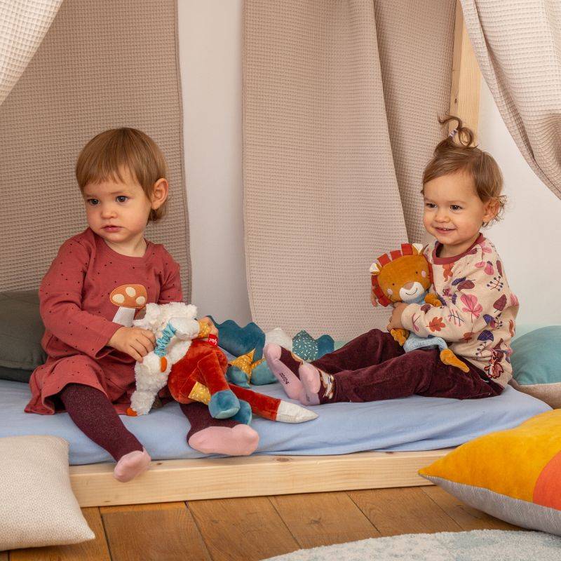 Sigikid Baby Kleid rotbraun mit Pünktchen und Herbst Motiv Online Shopping