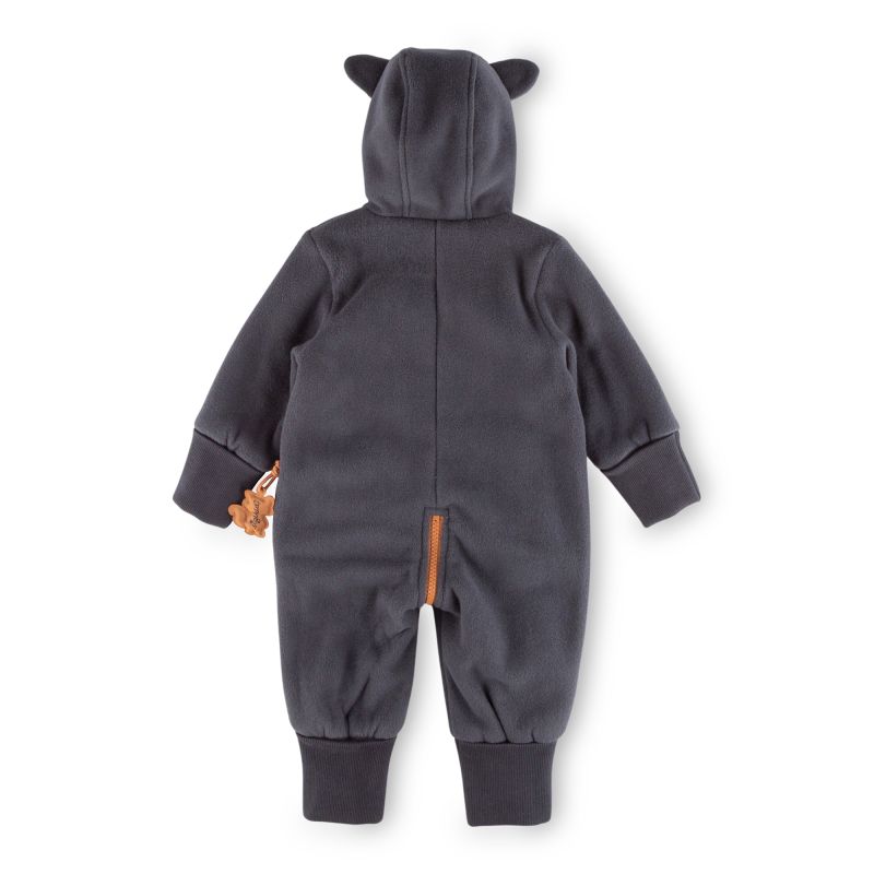 Sigikid Baby Fleeceoverall mit Bären Motiv, dunkelgrau Exklusivangebot