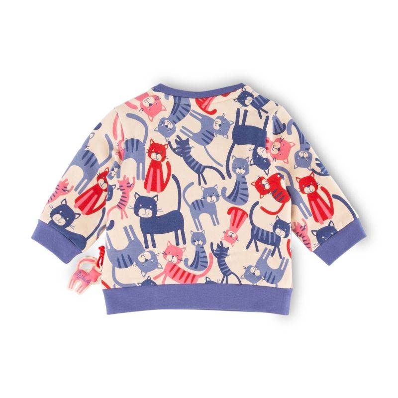 Sigikid Baby Sweatshirt mit Katzen-Print Vatertagsangebot