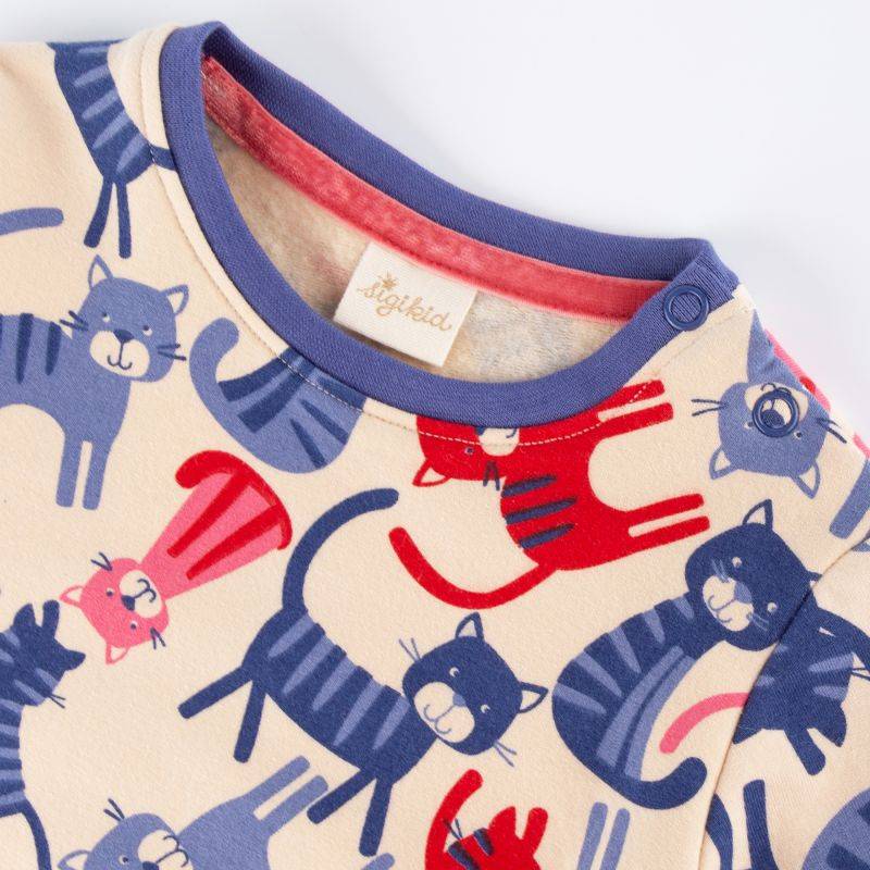 Sigikid Baby Sweatshirt mit Katzen-Print Vatertagsangebot