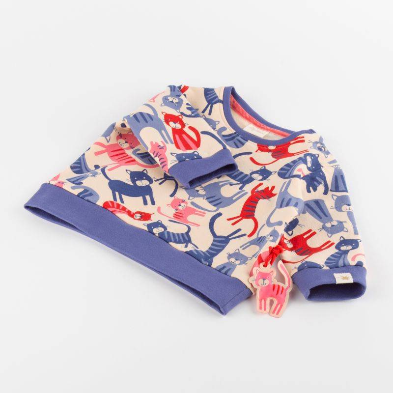 Sigikid Baby Sweatshirt mit Katzen-Print Vatertagsangebot