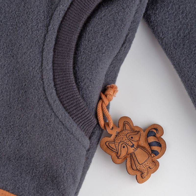 Sigikid Kinder Fleecejacke Forest Adventure, dunkelgrau Jubiläumsangebot