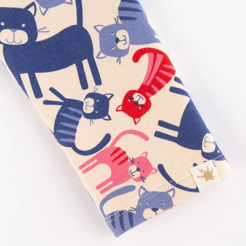 Sigikid Kinder Sweat Leggings, bunter Katzenprint Lagerräumung