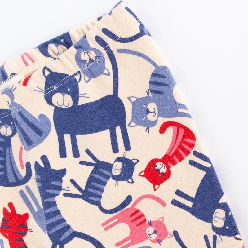 Sigikid Kinder Sweat Leggings, bunter Katzenprint Lagerräumung