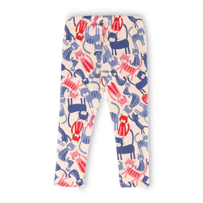 Sigikid Kinder Sweat Leggings, bunter Katzenprint Lagerräumung