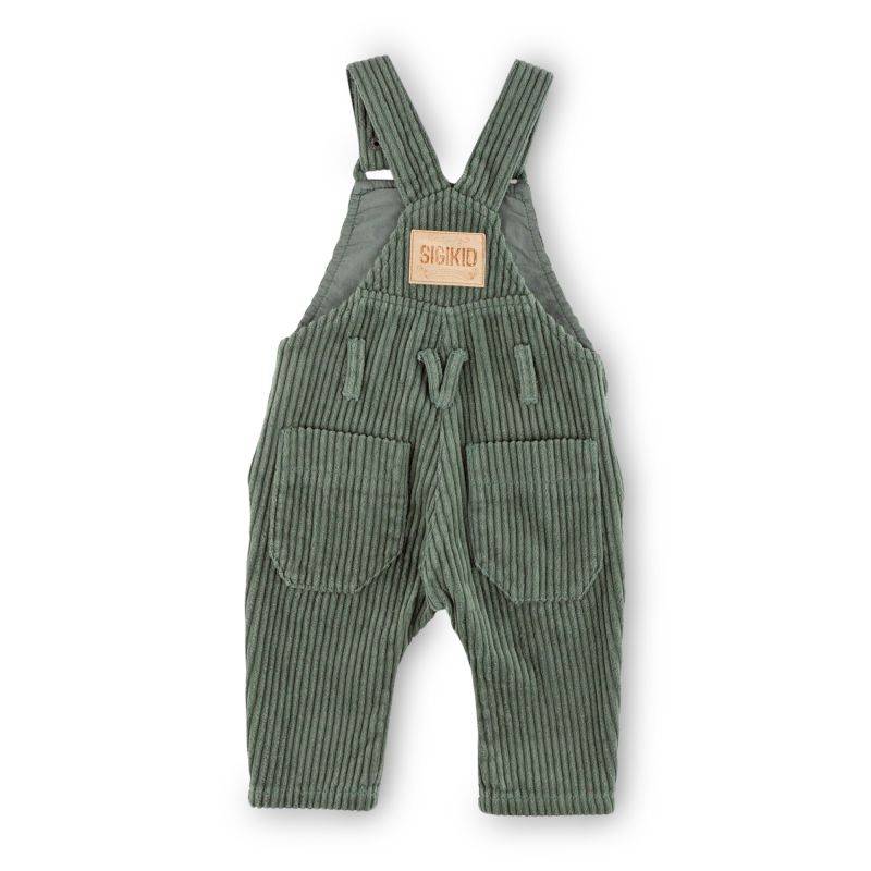 Sigikid Baby Cord Latzhose, grün Blitzangebot