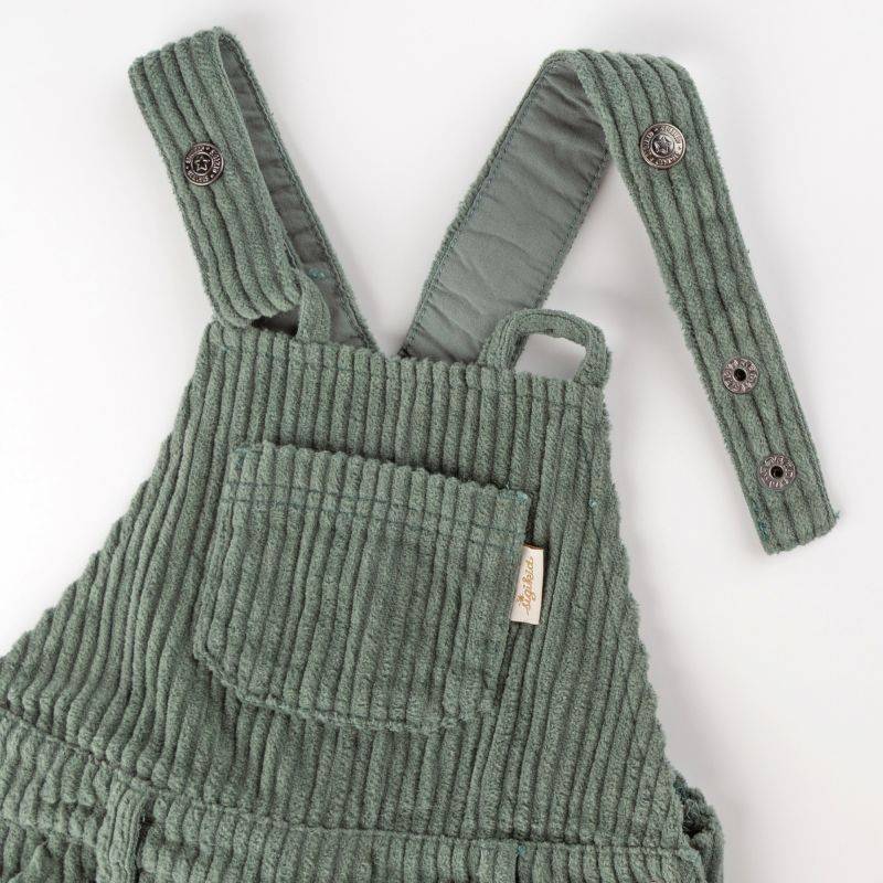 Sigikid Baby Cord Latzhose, grün Blitzangebot