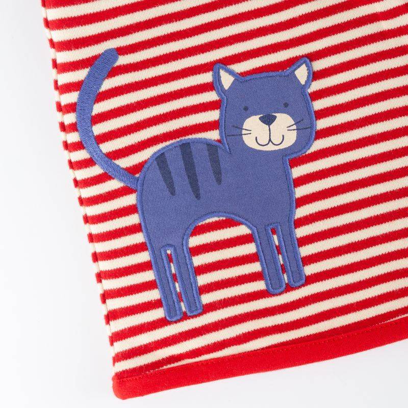 Sigikid Baby Wende Trägerkleid, Katzen-Print oder rot-weiß geringelt Saisonale Angebote
