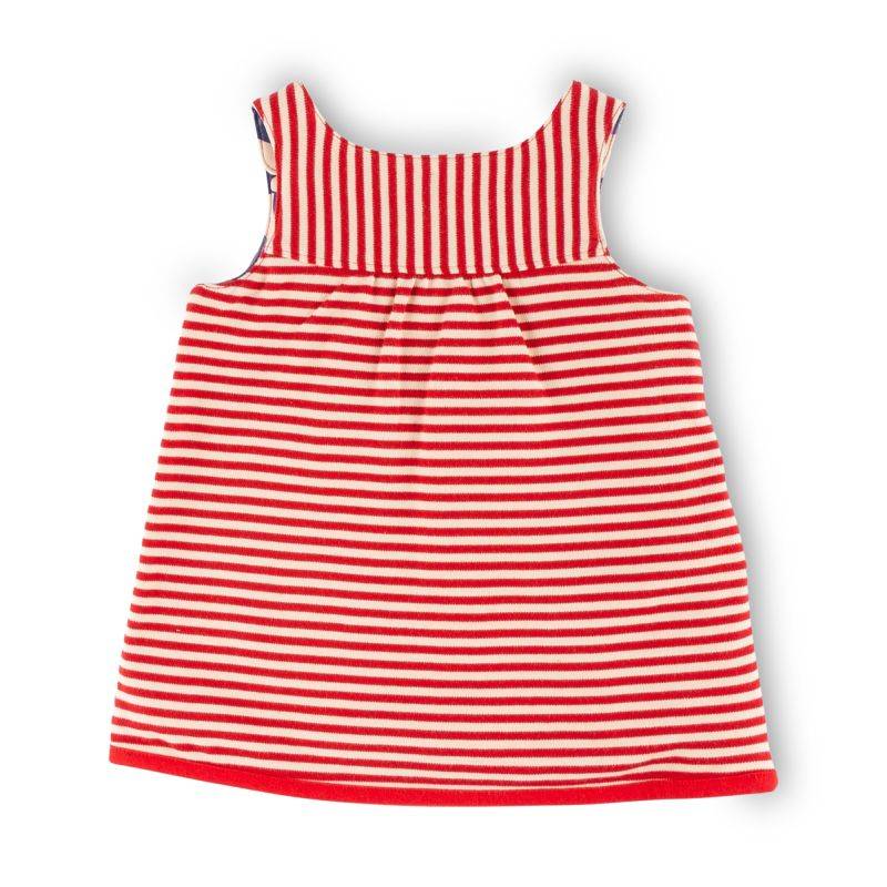 Sigikid Baby Wende Trägerkleid, Katzen-Print oder rot-weiß geringelt Saisonale Angebote