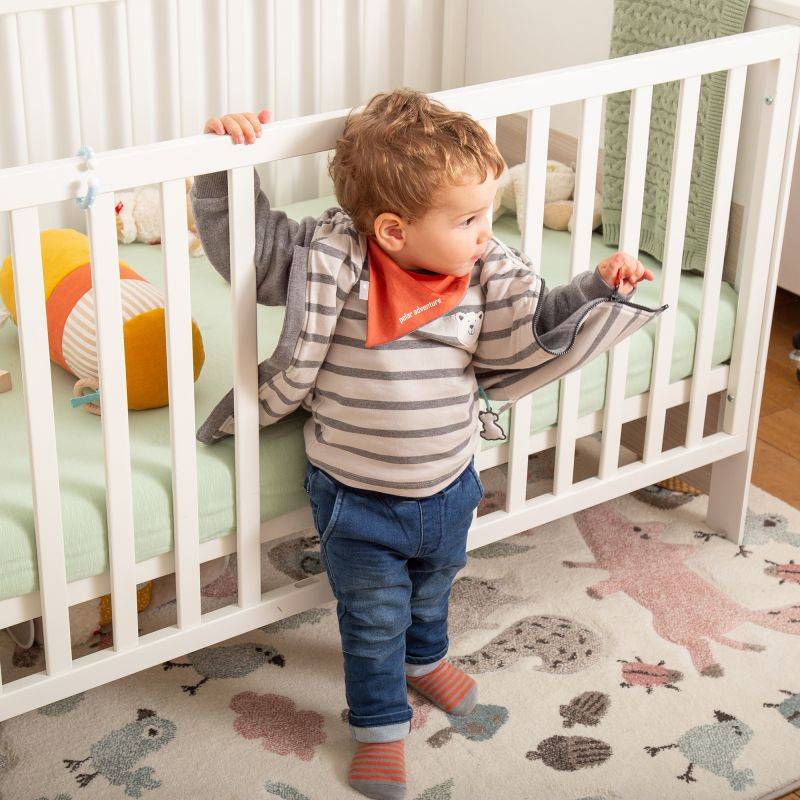 Sigikid Baby Fleecejacke Eisbär, grau Tägliche Deals