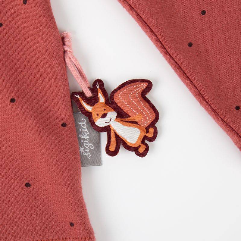 Sigikid Kinder Langarmshirt mit Eichhörnchen Motiv, rotbraun mit Pünktchen Wochenangebot