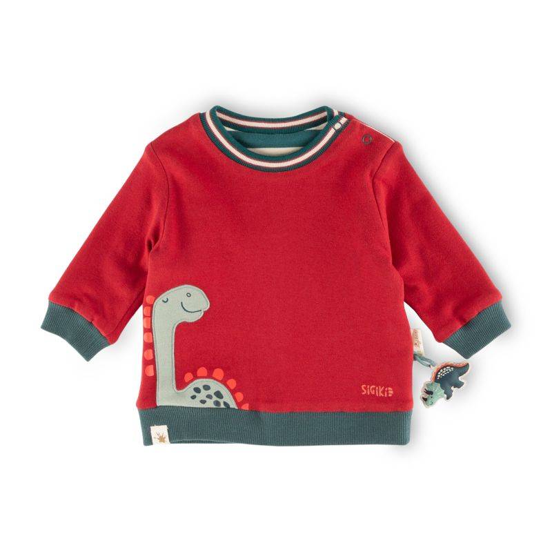 Sigikid Baby Wendeshirt Dino, rot oder grün-weiß gestreift Letzte 2 Tage