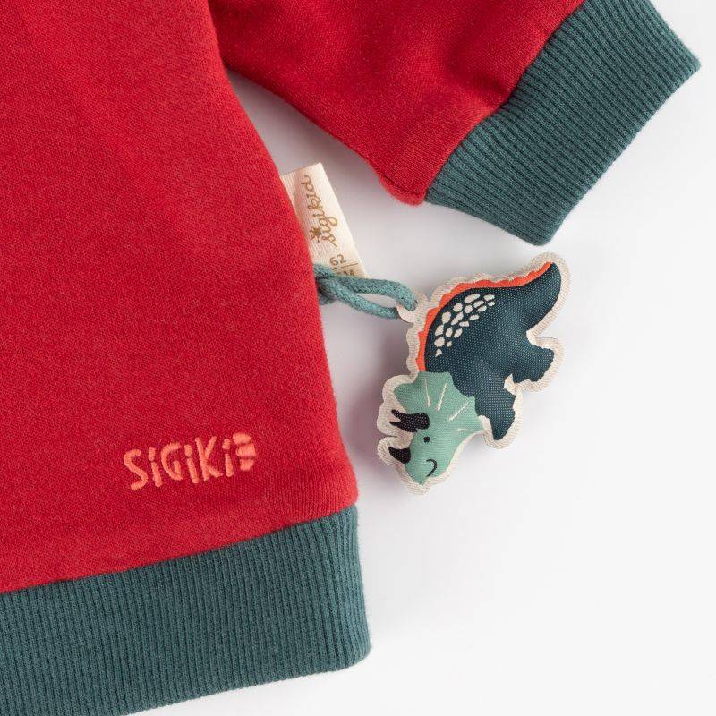Sigikid Baby Wendeshirt Dino, rot oder grün-weiß gestreift Letzte 2 Tage