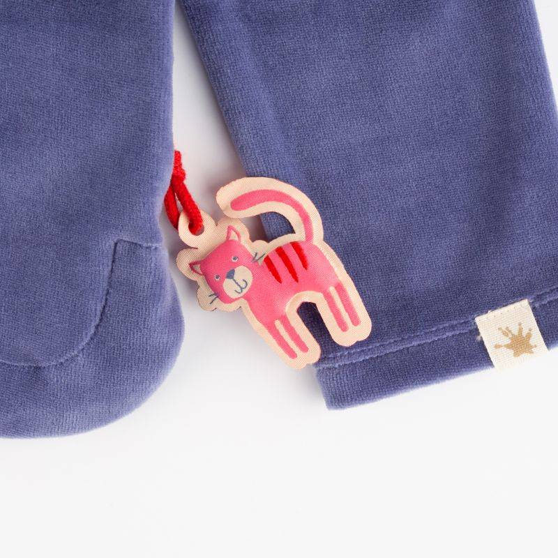 Sigikid Kinder Nicki Langarmshirt mit Katzen Motiv, blau Letzter Tag