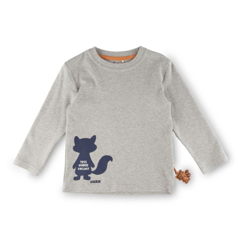 Sigikid Kinder Langarmshirt Forest Adventure, grau Bis zu 50% Rabatt