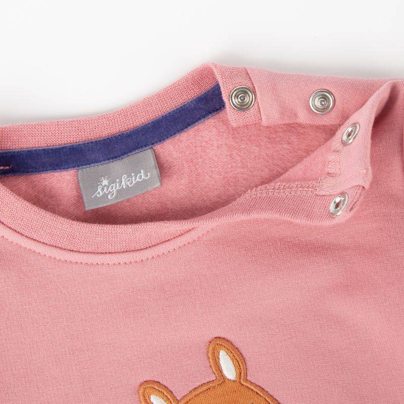 Sigikid Baby Sweatshirt rosa mit Eichhörnchen Motiv Bis zu 60% Rabatt
