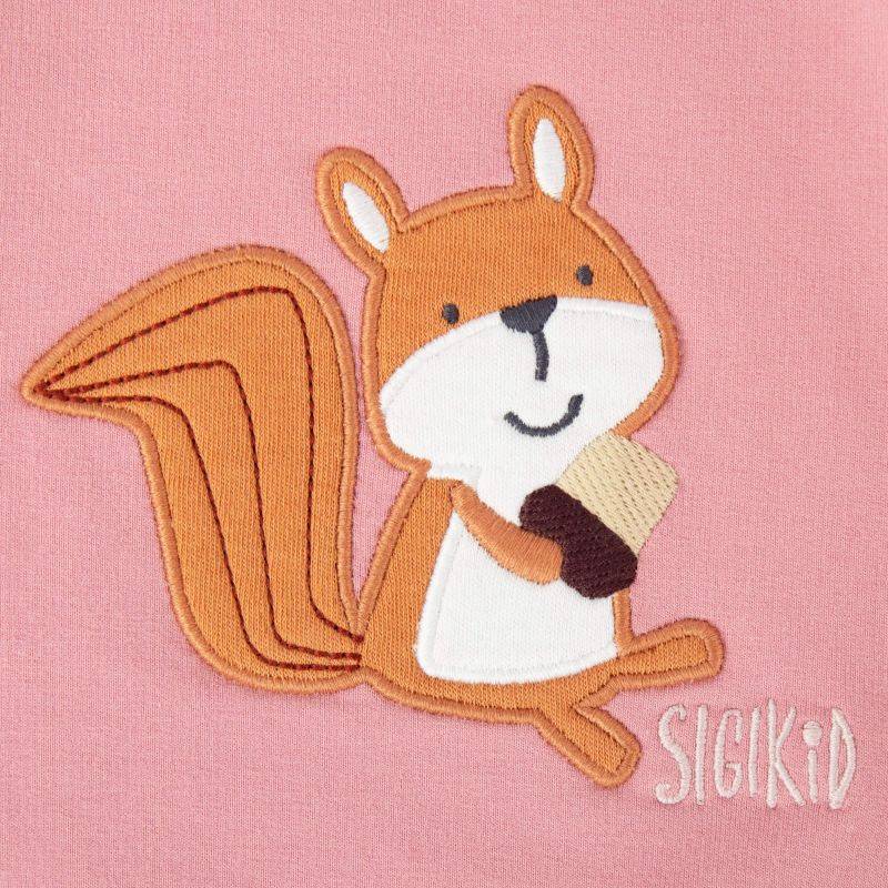 Sigikid Baby Sweatshirt rosa mit Eichhörnchen Motiv Bis zu 60% Rabatt