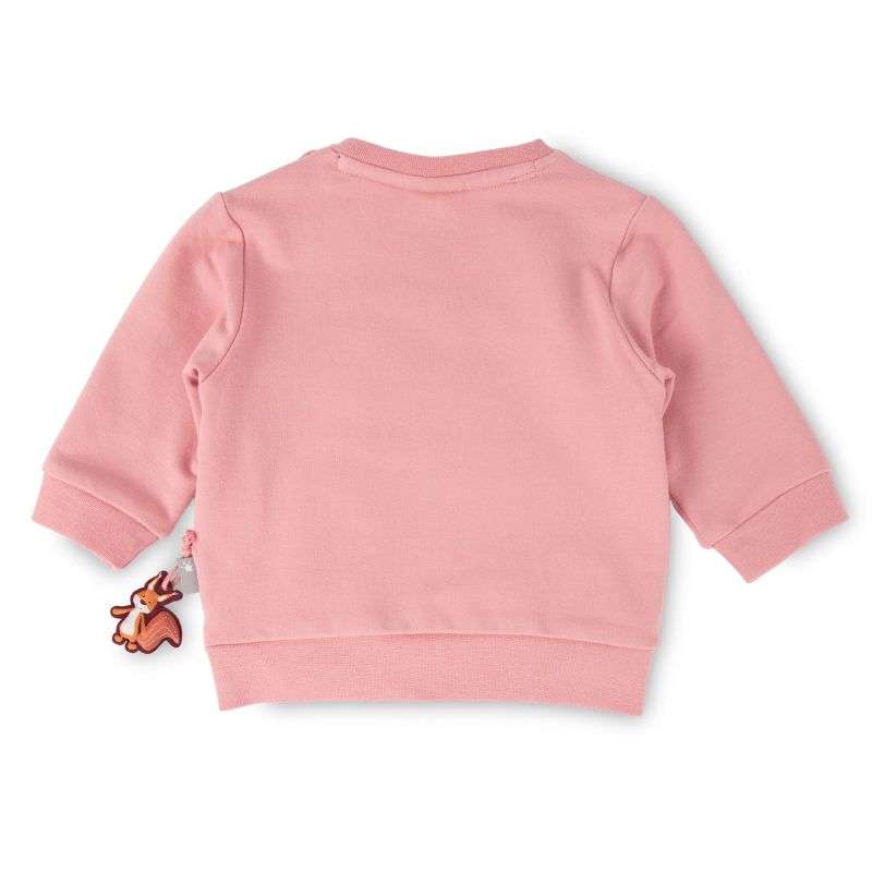 Sigikid Baby Sweatshirt rosa mit Eichhörnchen Motiv Bis zu 60% Rabatt