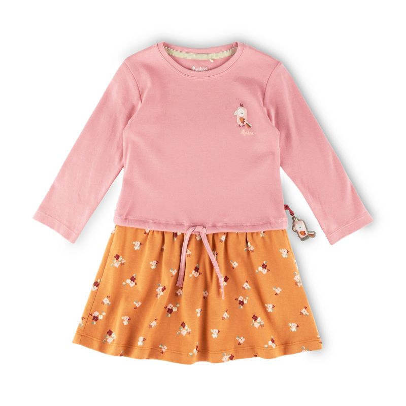 Sigikid Kinder Kleid mit Blümchen Print, Oberteil rosa Riesige Rabatte