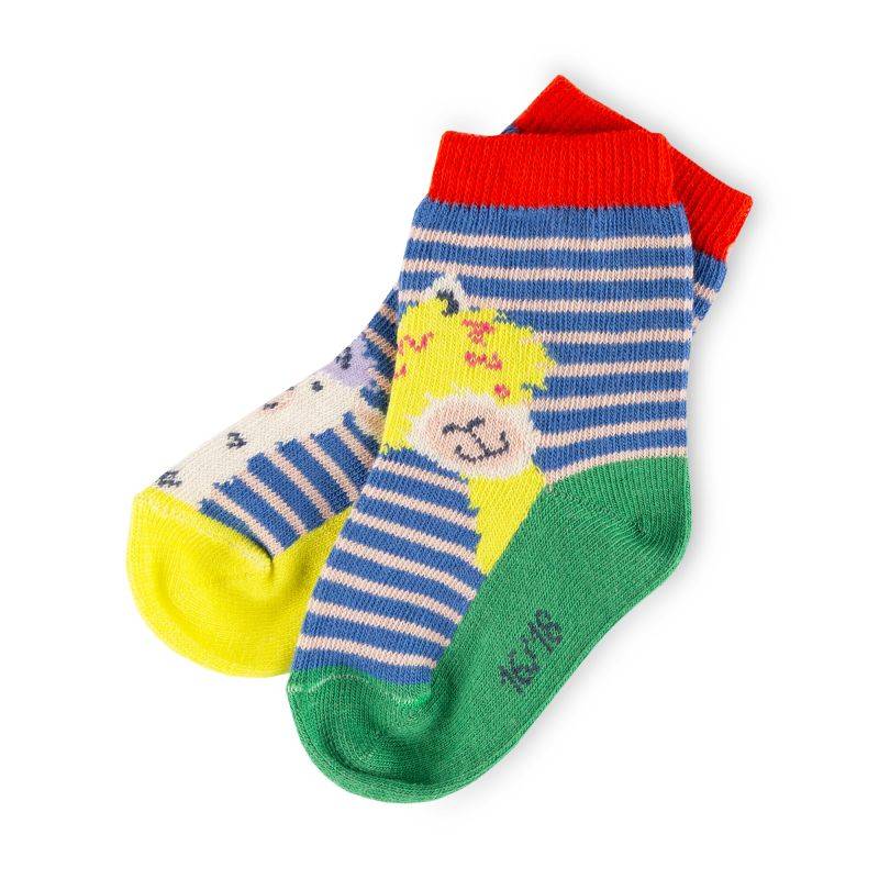 Sigikid Baby 3er Socken-Set Lama, bunt gestreift Verkauf