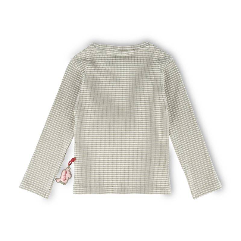 Sigikid Kinder Langarmshirt, grün-weiß geringelt Hotsell