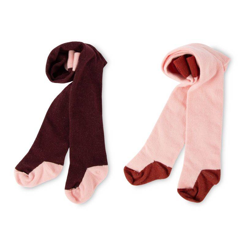Sigikid Baby Strumpfhosen 2er-Set, rosa/dunkelrot Kostenloser Versand