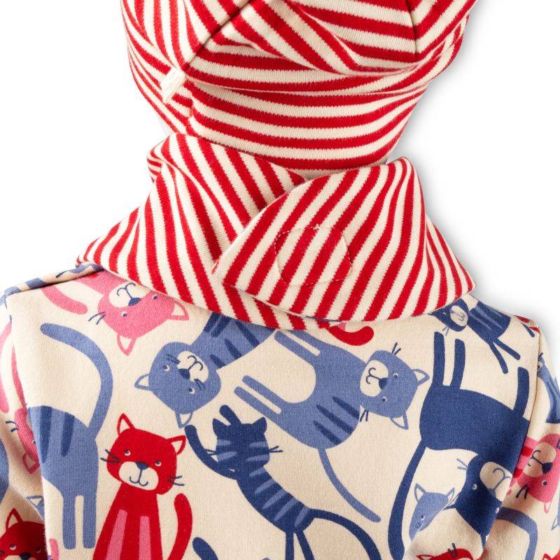 Sigikid Baby Wende Halstuch, Katzenprint oder rot-weiß geringelt Sonderangebot