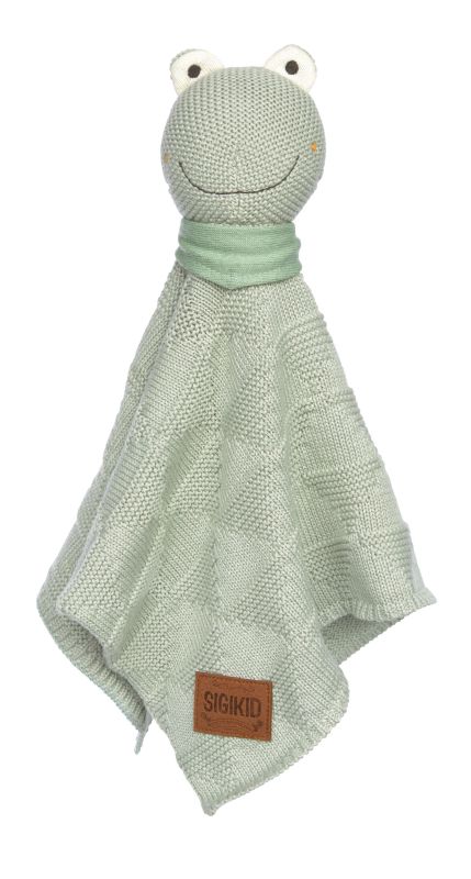 Sigikid Baby Strick-Schnuffeltuch Frosch, mint Fabrikladen