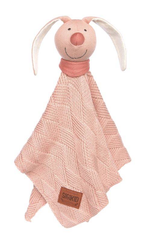 Sigikid Baby Strick-Schnuffeltuch Hase rosa Speichern exportieren