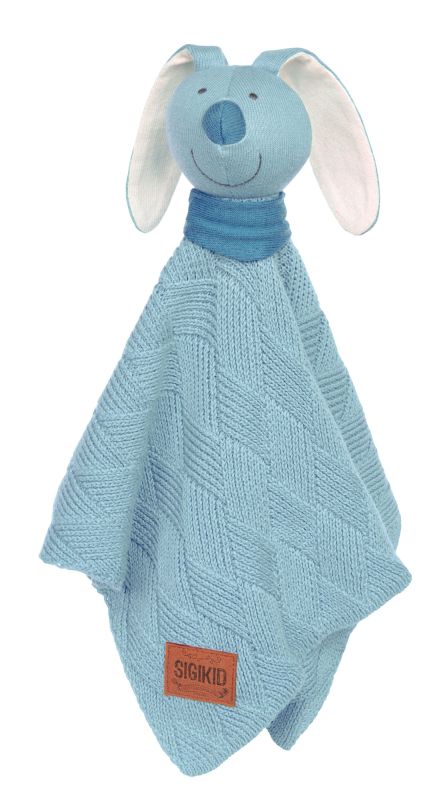Sigikid Baby Strick-Schnuffeltuch Hase blau Black Friday Preise