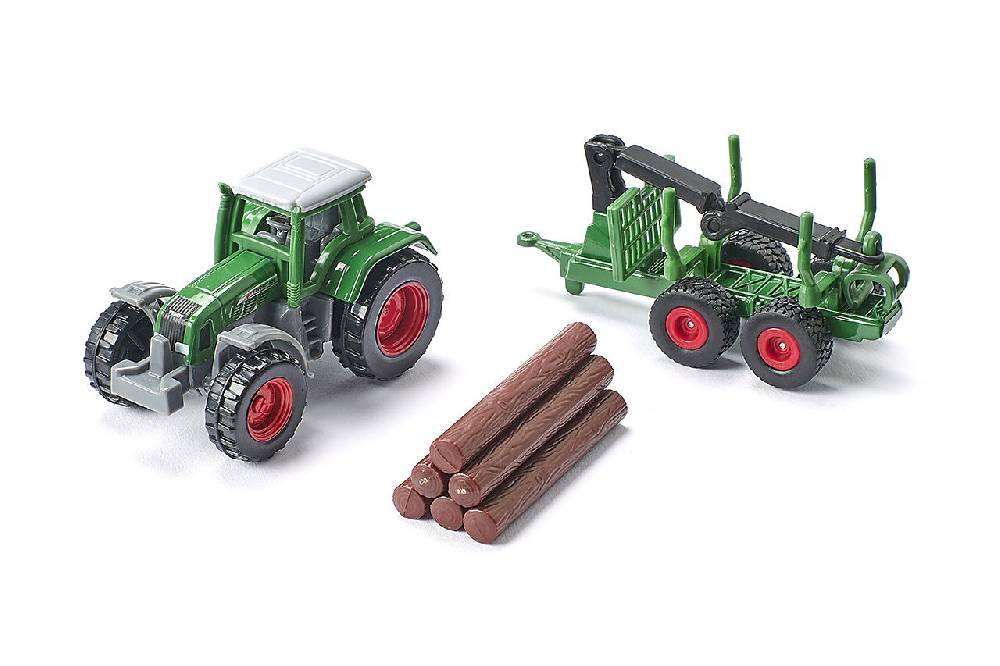 Siku Traktor mit Forstanhänger 10164500003 Vatertagsangebot