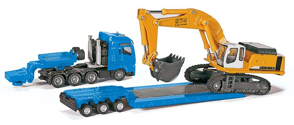 Siku Schwertransporter mit Tiefbettauflieger 10184700003 Kostenloser Versand international