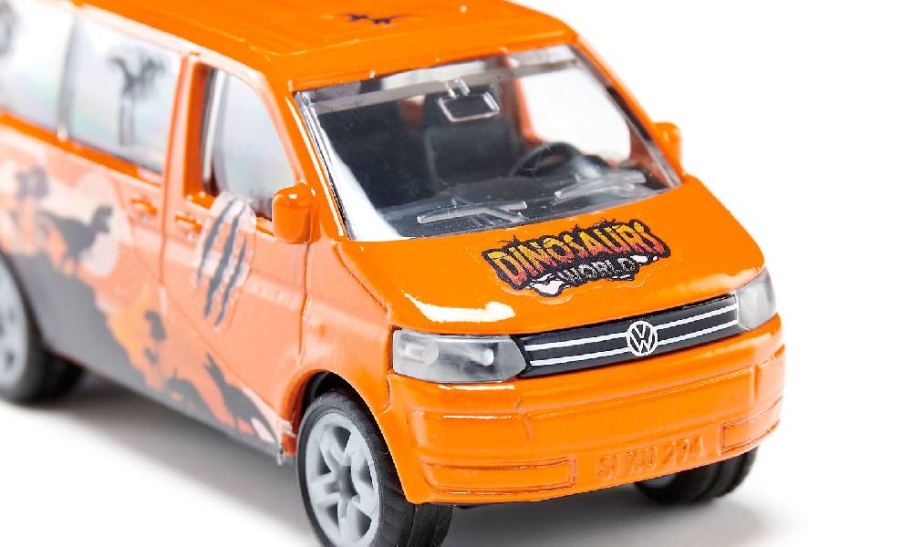 Siku VW Multivan mit Dino-Stickern 10107000011 Lagerräumung