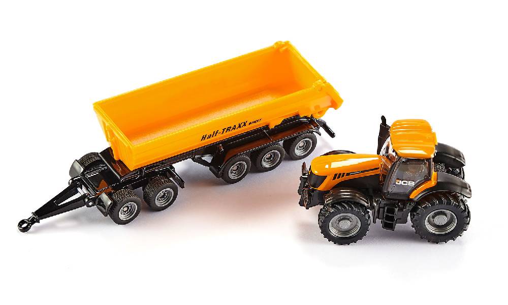 Siku JCB Traktor mit Dolly und Kippmulde 10185800002 Räumungsverkauf