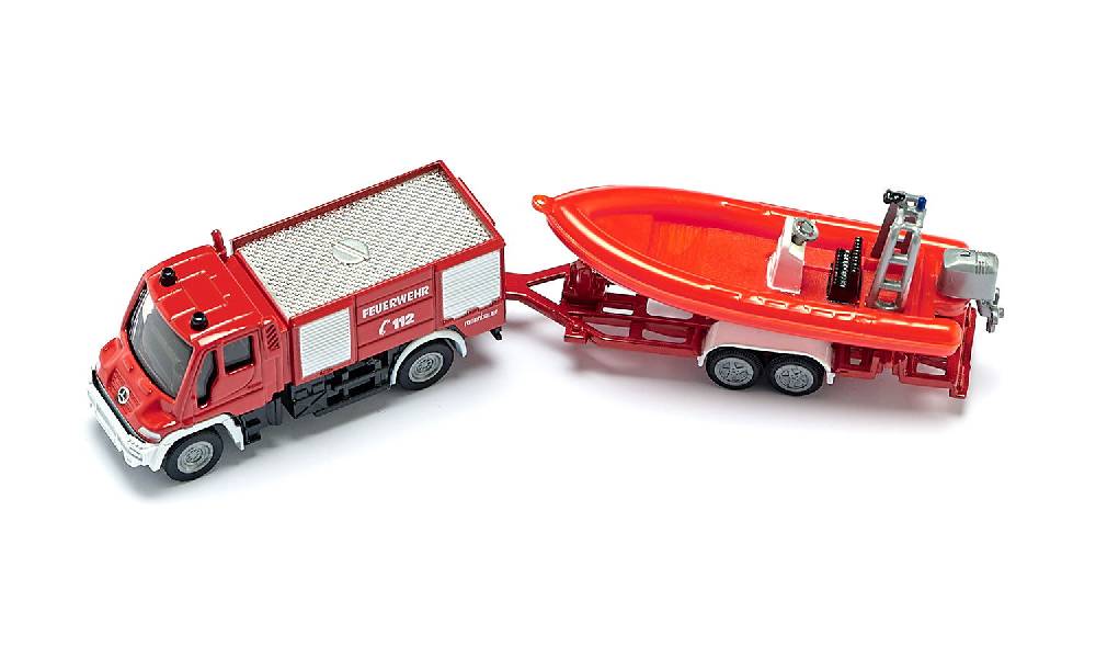 Siku Unimog Feuerwehr mit Boot 10163600005 Tägliche Deals