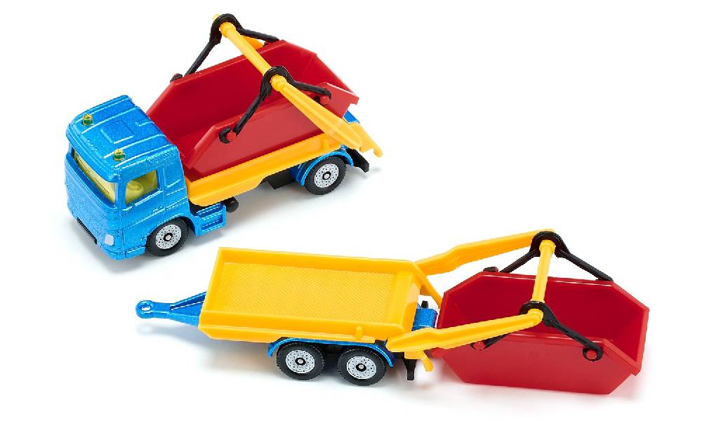 Siku LKW mit Absetzmulde und Anhänger 10169500000 Kostenlose Rückgabe