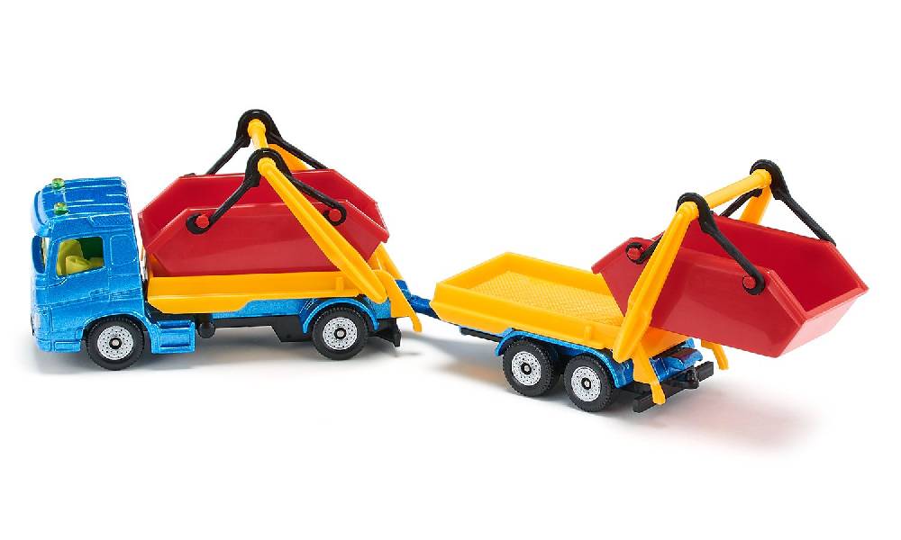 Siku LKW mit Absetzmulde und Anhänger 10169500000 Kostenlose Rückgabe
