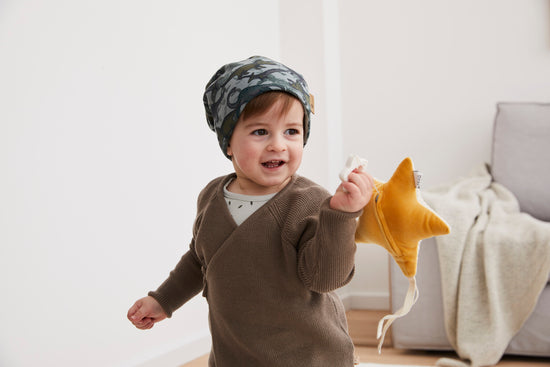 Sterntaler Beanie aus Sweat mit Dinosaurier-Motiv Letzte 2 Tage
