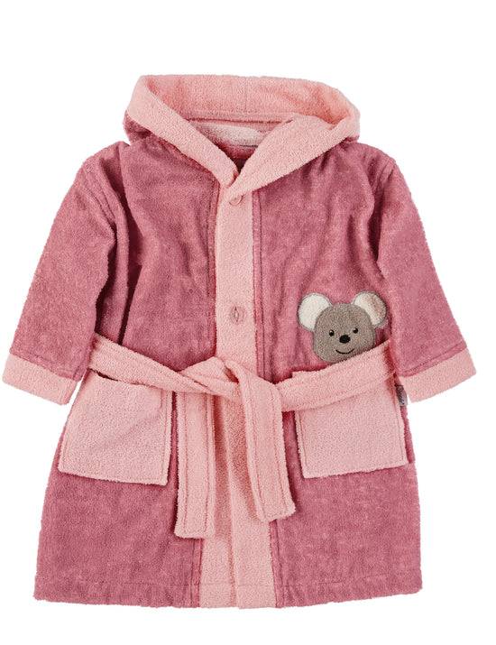 Sterntaler Bademantel Maus Mabel aus Frottee mit Kapuze, Rosa Fabrikverkauf