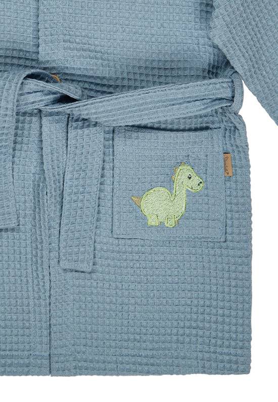 Sterntaler Bademantel Dino Rexi mit Kapuze in blau Fabrik Onlineshop
