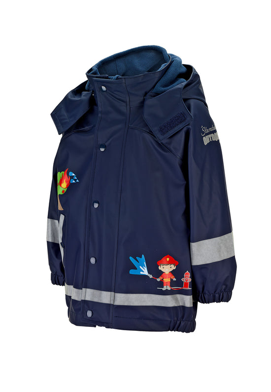 Sterntaler Regenjacke mit Innenjacke und Feuerwehrprint Weihnachtsangebot