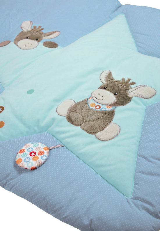 Sterntaler Krabbeldecke Emmi in Blau und Weiß, Motiv Esel Bestseller