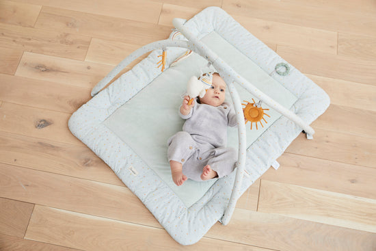 Sterntaler Baby Spielbogen Ente Edda in helltürkis Letzter Tag