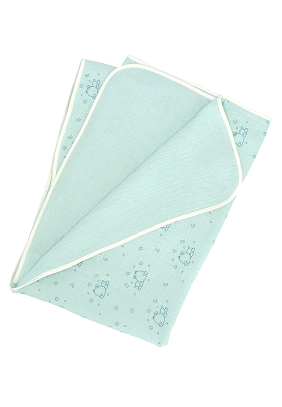 Sterntaler Babydecke, Musselin allover Motiv Kleiner Bär Sonderangebot der Fabrik